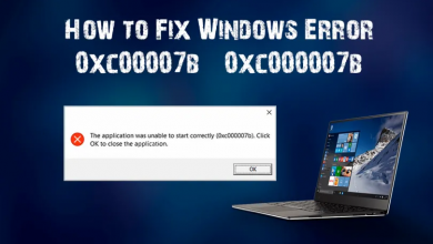 Photo of How to Fix Error 0xc00007b/0xc000007b On Windows 10, 8.1, 8 & 7 (All PC Games & Software)