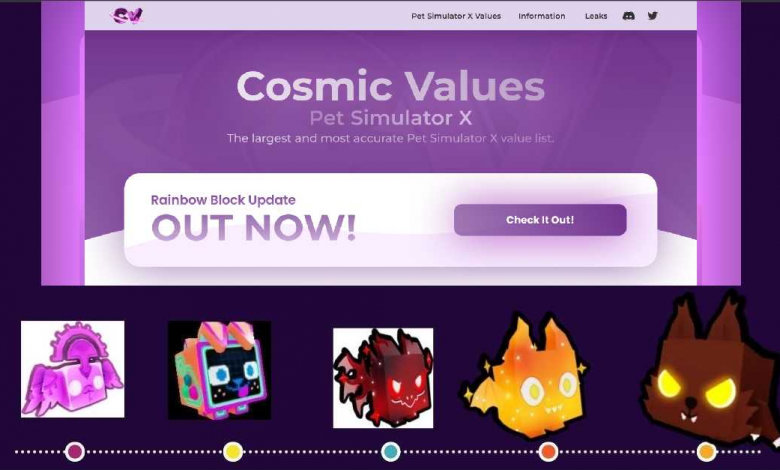 Cosmic Values: A Value List for Pet Simulator X in 2024